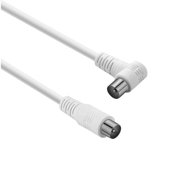 Right Angle TV Antenna Cable Flylead Cord Aerial Coax Male PAL Plug Lead Adapter eBay