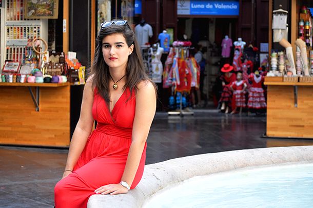 modcloth red maxi dress for summer, something fashion, fashion blogger, valentino red dress inspired, rosso, valencia spanish blogger