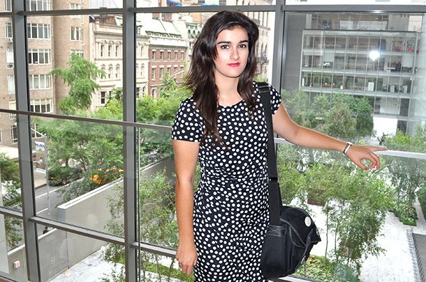new york fashion blogger fashionista streetstyle what to see, amanda r somethingfashion valencia fashionblogger spain spanish streetstyle outfit dress modcloth tourist NYC fashion week lincoln center, traveling guggenheim museum NY