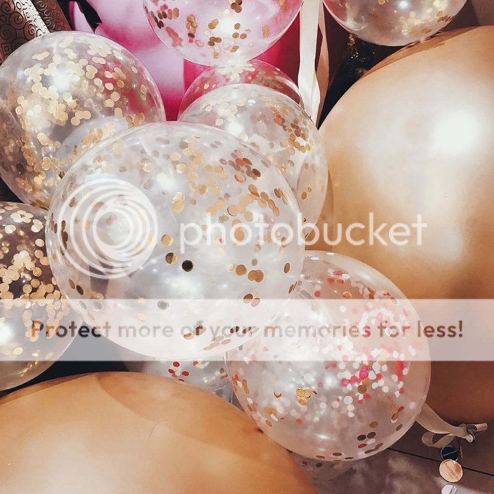 30cm Confetti Balloons Clear Latex Helium Balloon Birthday Party