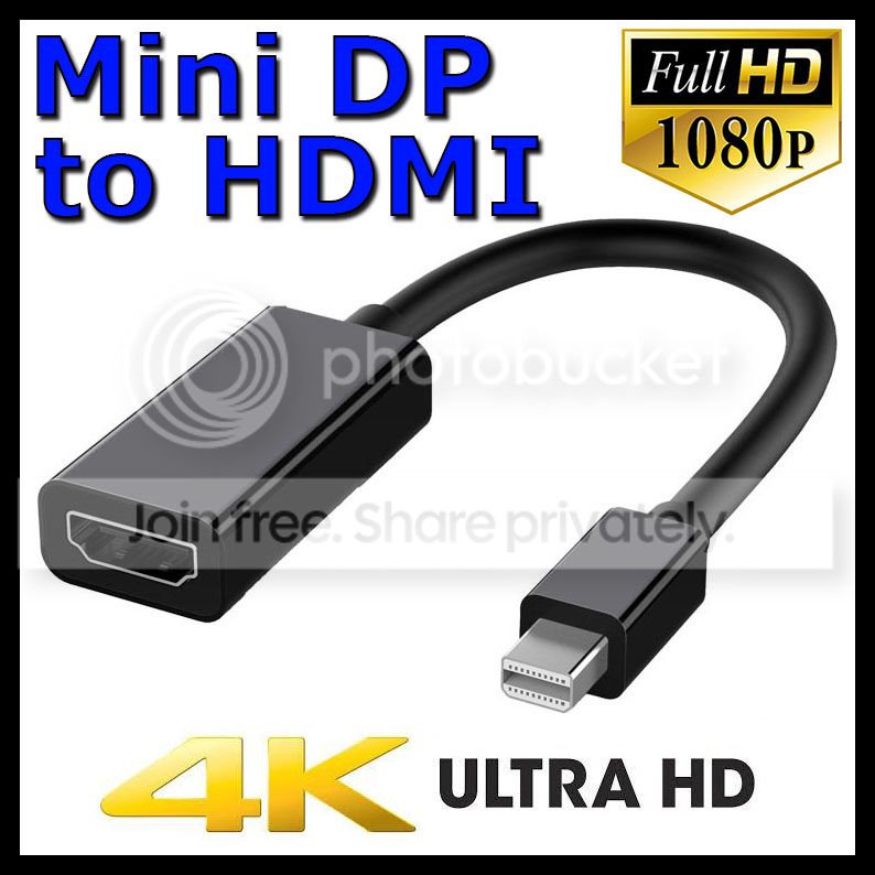 Mini Displayport Dp Display Port To Hdmi Adapter Cable For Microsoft Surface Pro Ebay