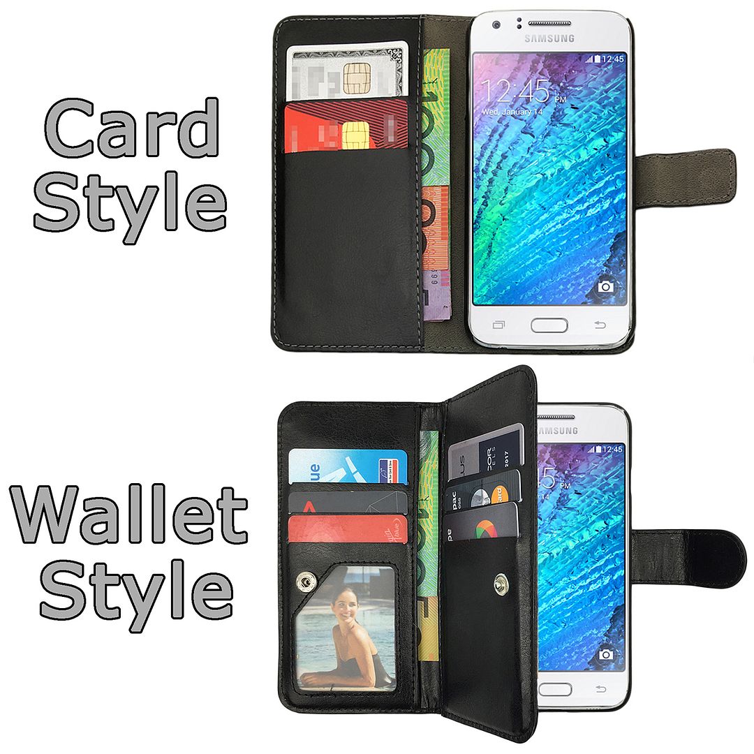 Leather Flip Case Wallet PU Stand Cover for Samsung Galaxy ...